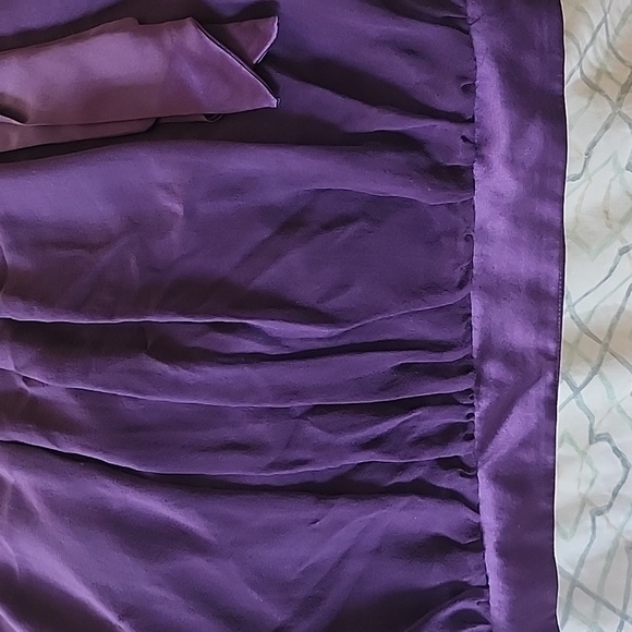 Sue Wong purple silk cocktail dress - Picture 3 of 8